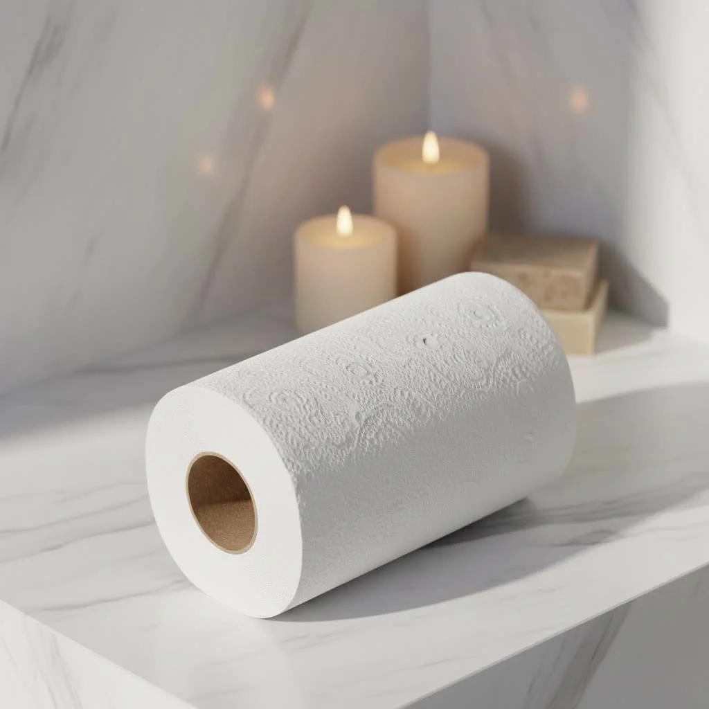 Paper towel rolls in various sizes and brands