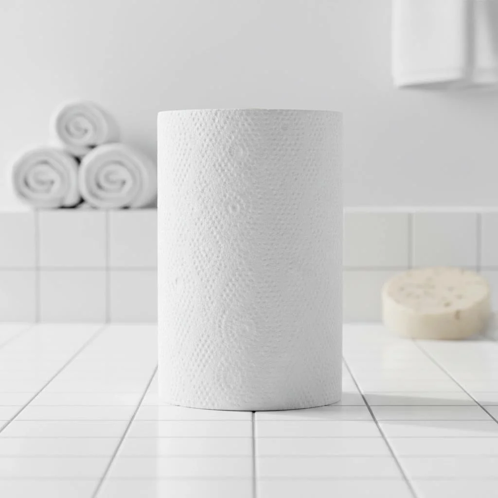 IKEA Torkad paper towel holder in a modern kitchen